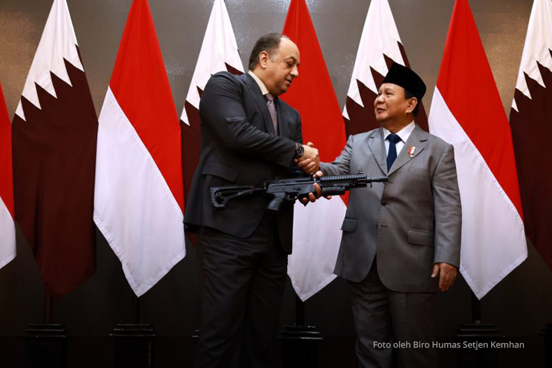 Minister of Defense Prabowo Welcomes Deputy Prime Minister/ Minister of Defense of Qatar in Jakarta
