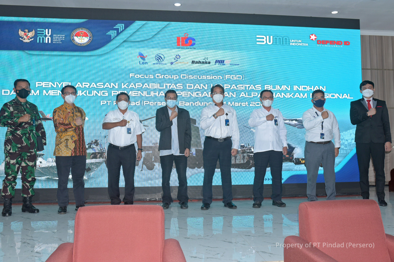 Pindad hosted the first series of FGD of SOEs Holding Defense Industries