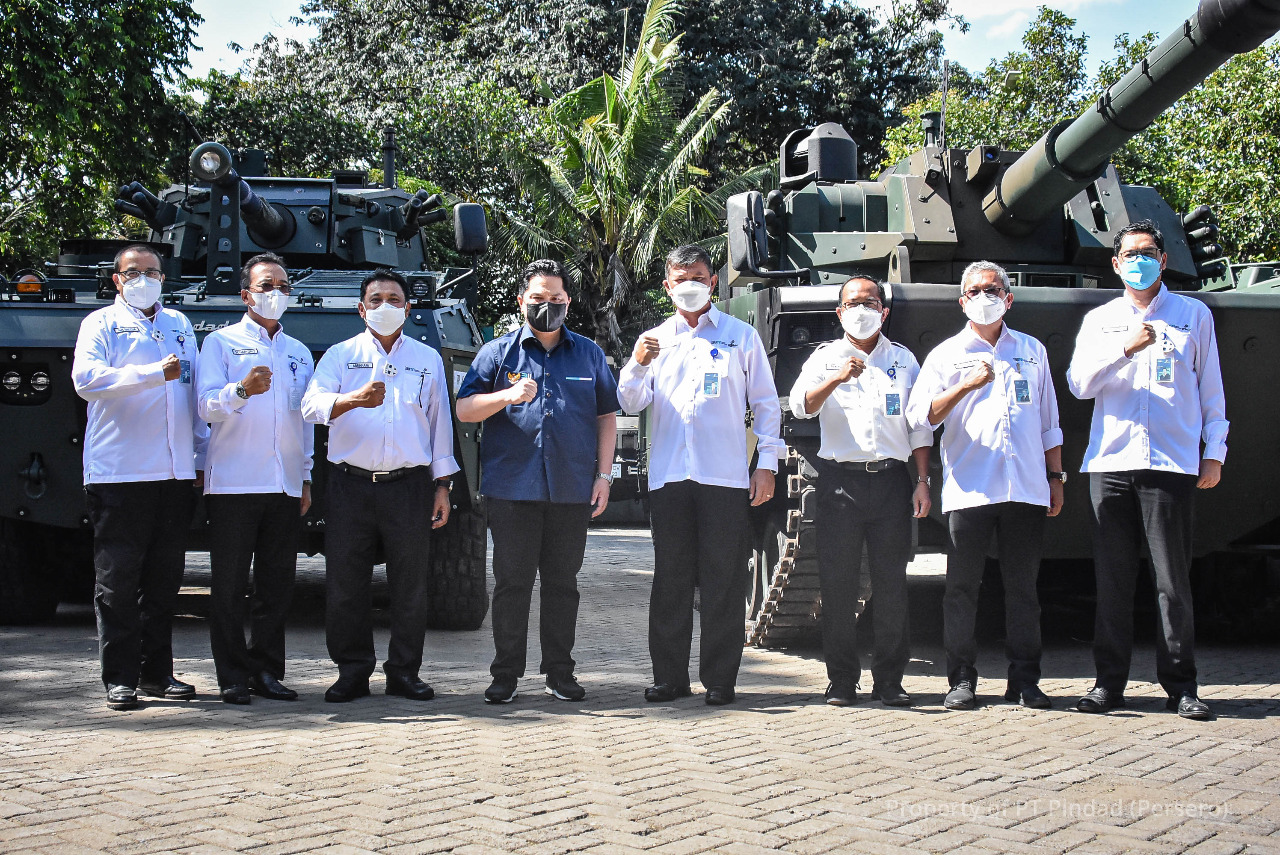 Review production facilities, the Minister of SOEs proud of Pindad’s defense and industrial products
