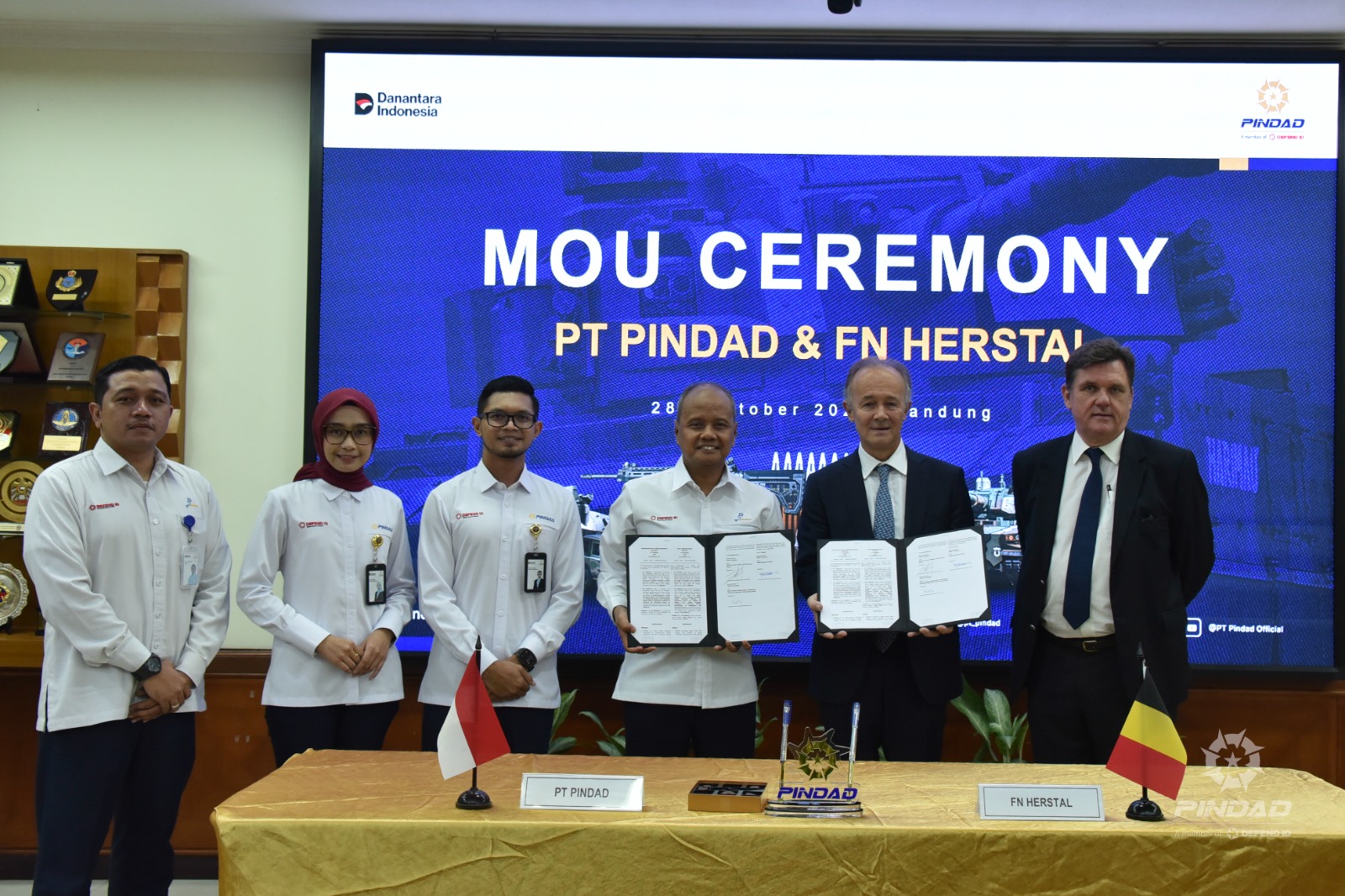 PT Pindad Tandatangani MoU Dengan FN Herstal Terkait Sistem Senjata
