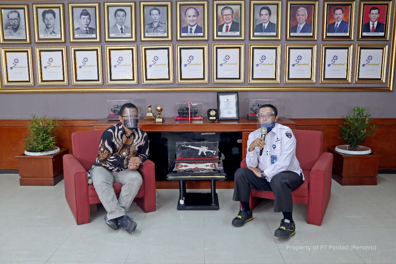LPDP Conduct a Virtual Visit to PT Pindad (Persero)