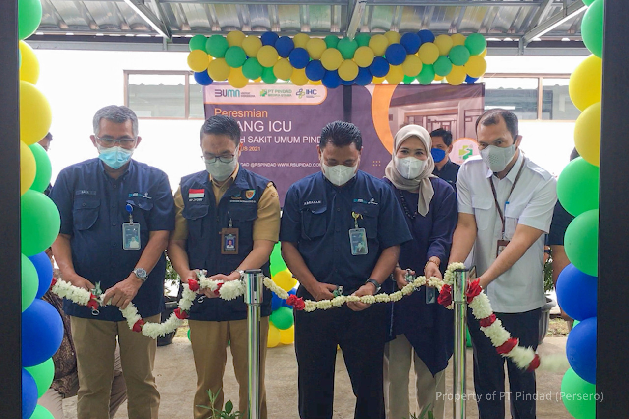 Adding new health facilities, CEO of Pindad inaugurates 10 ICU rooms at RS Pindad