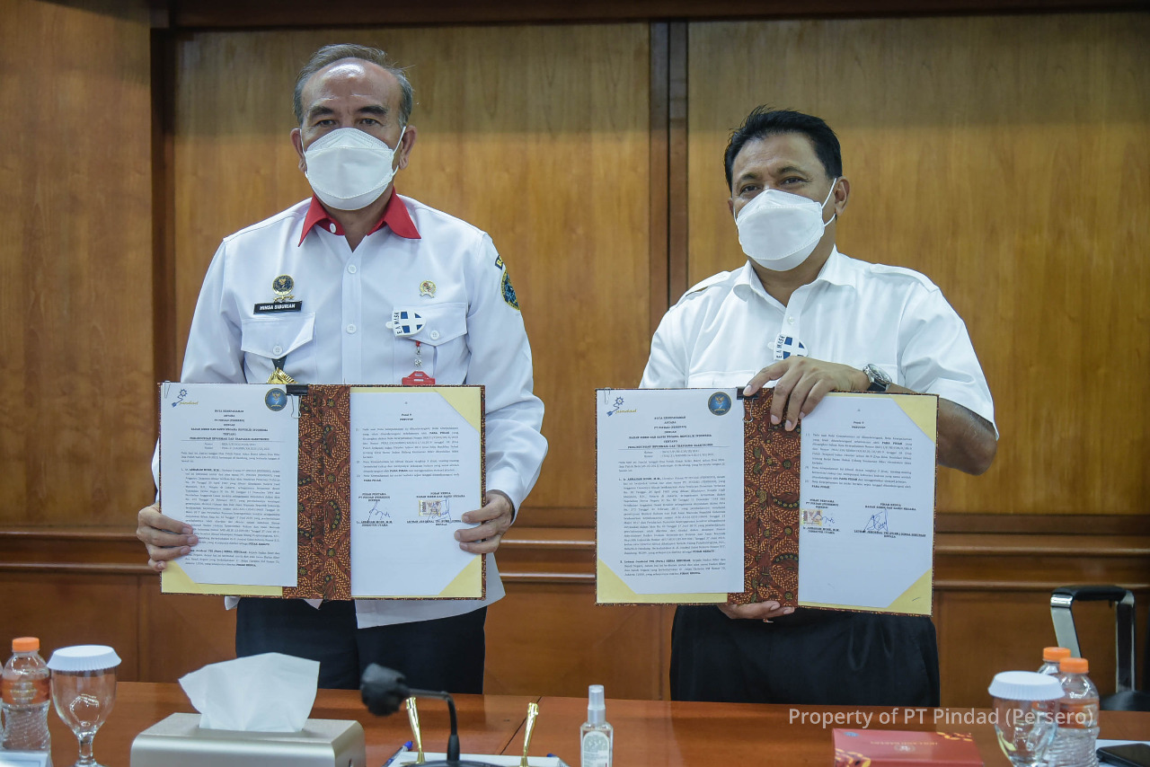 Pindad and BSSN signed a MoU in the field of information and communication security technology