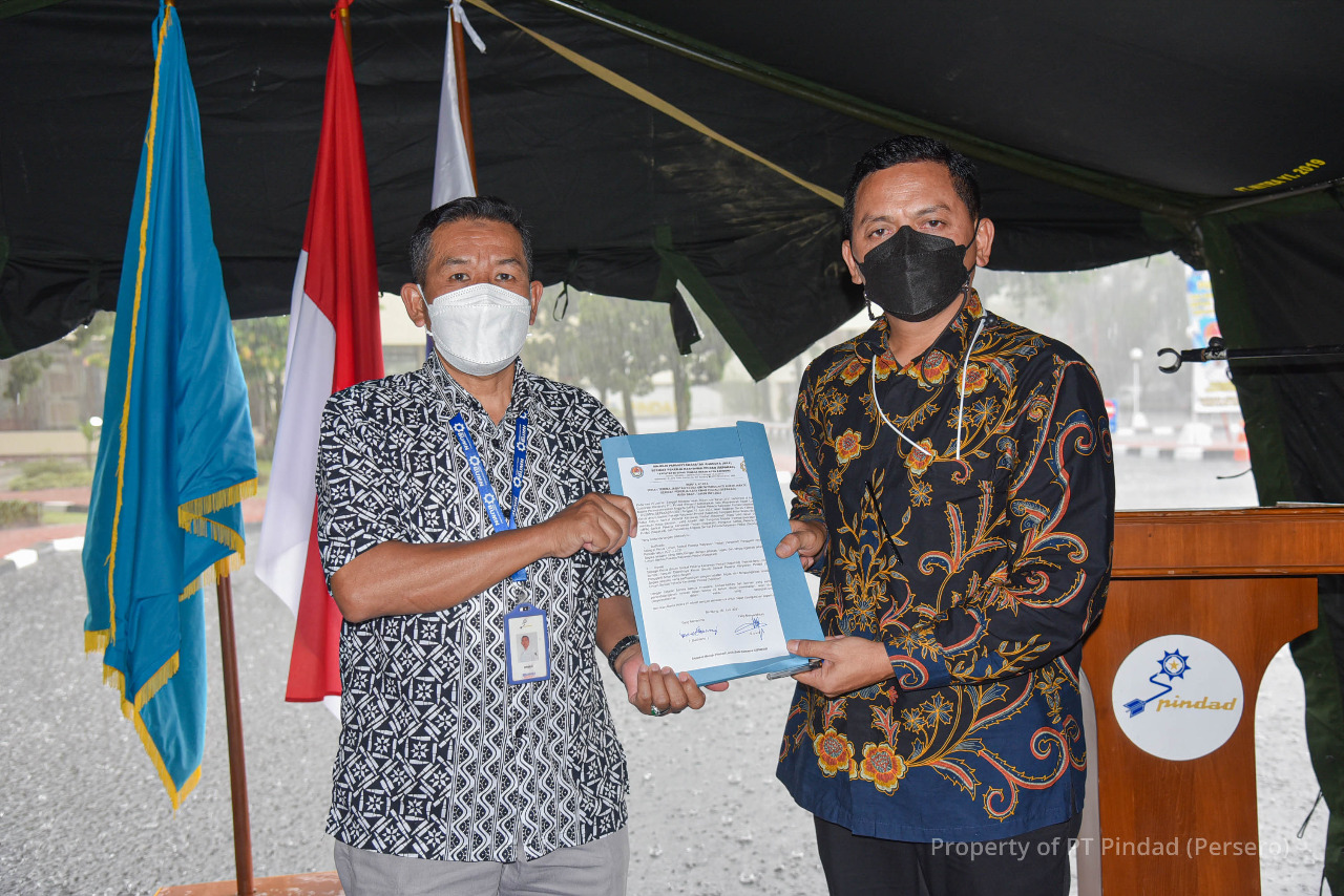 Inauguration of the Chairperson of Pindad Employee Union 2021-2023