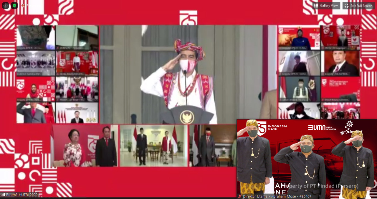 Pindad Joined in Online Commemorating Indonesia’s Independence Day