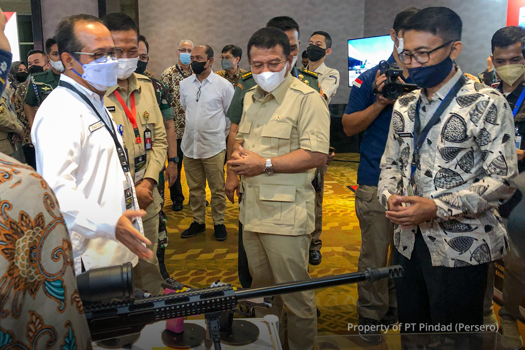 Deputty Minister of Defense reviews Pindad’s products at Rakor Ditjen Pothan Kemhan