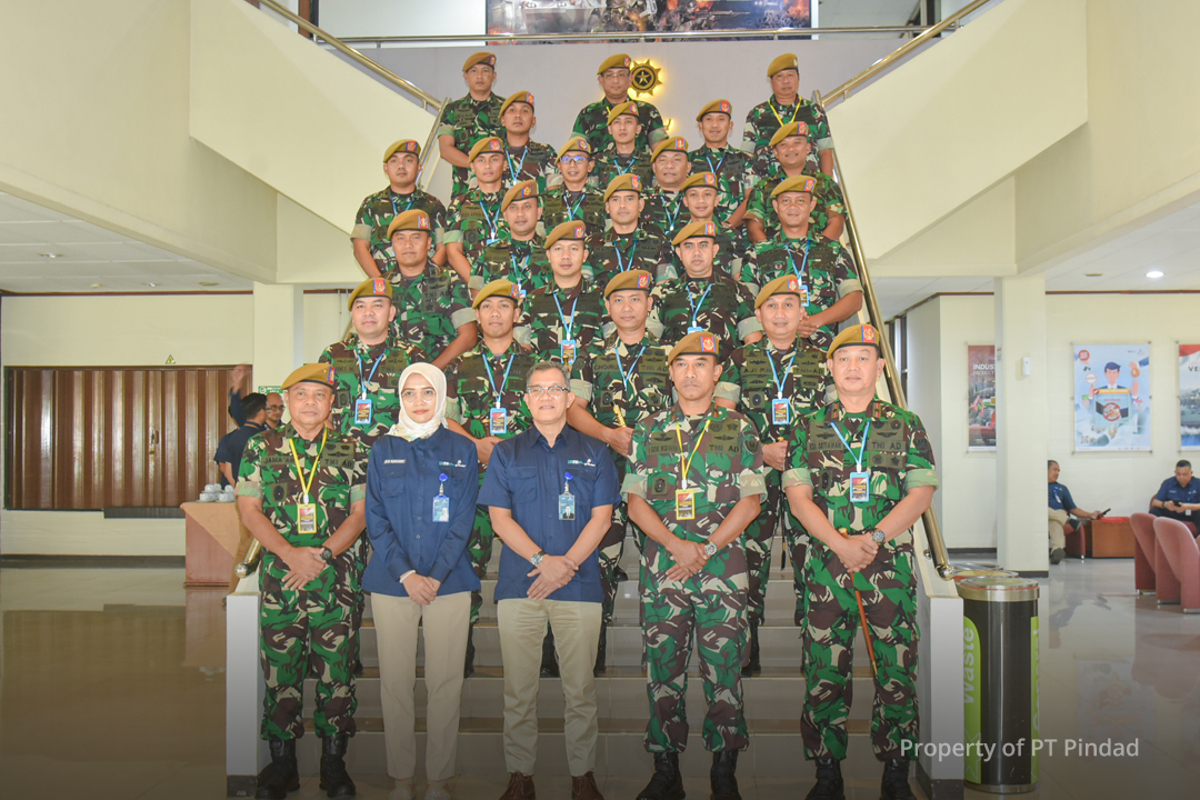 Wadanpussenarhanud VISITS PINDAD TO GAIN PRODUCT INSIGHT