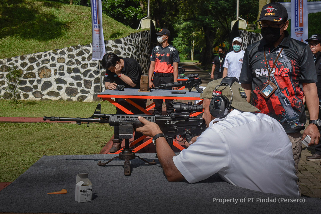 CEO attends the 2021 ITB Shooting Championship in Pindad