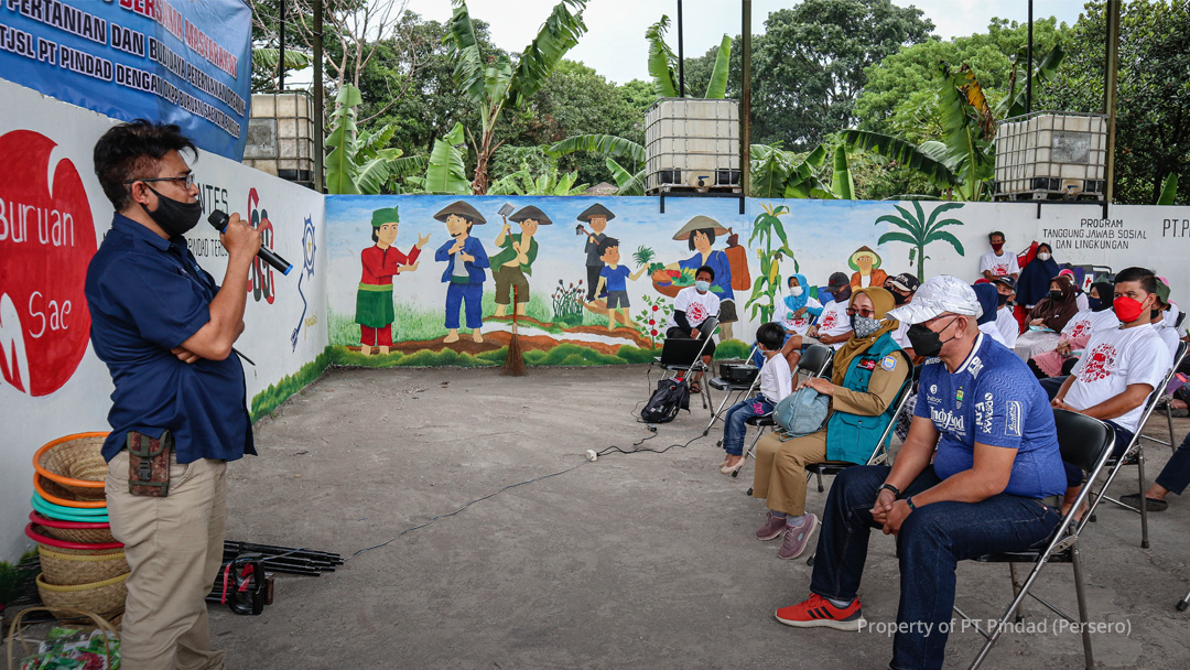 Pindad & DKPP Bandung City held agricultural training & organic livestock cultivation