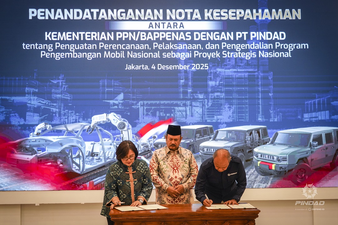 Pengembangan Mobil Nasional, PT Pindad Teken Nota Kesepahaman dengan Kementerian PPN/Bappenas
