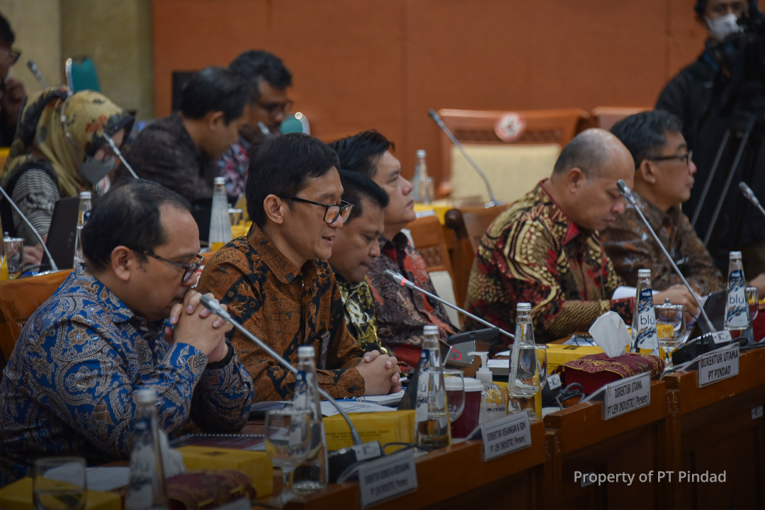 PT Pindad attends a hearing with commission VI of DPR RI