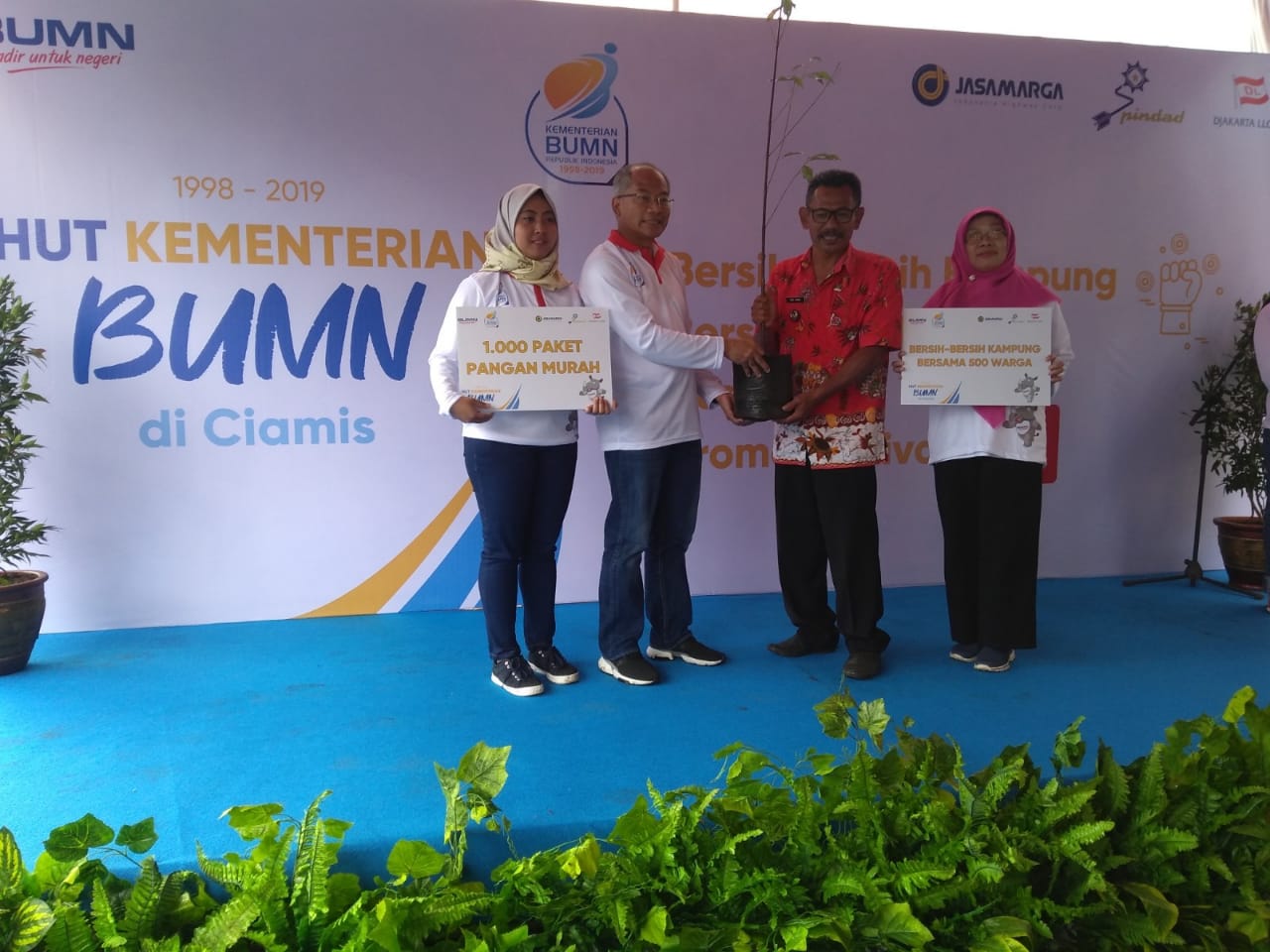 Pindad, Jasa Marga Dan Djakarta Lloyd Dukung PKT di Ciamis