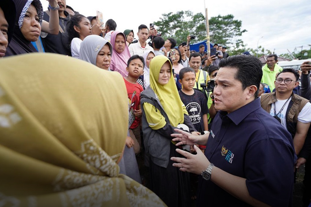Erick Thohir:BUMN Gotong Royong Bantu Pemulihan 40 Desa Terdampak Gempa Cianjur