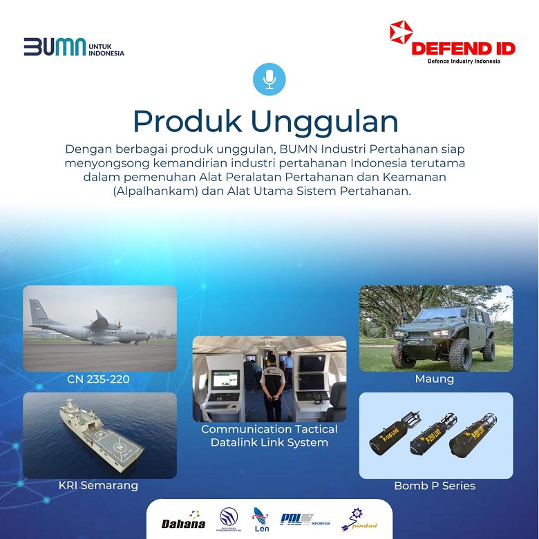 Lines of cool products of Indonesian SOEs Defense Industry