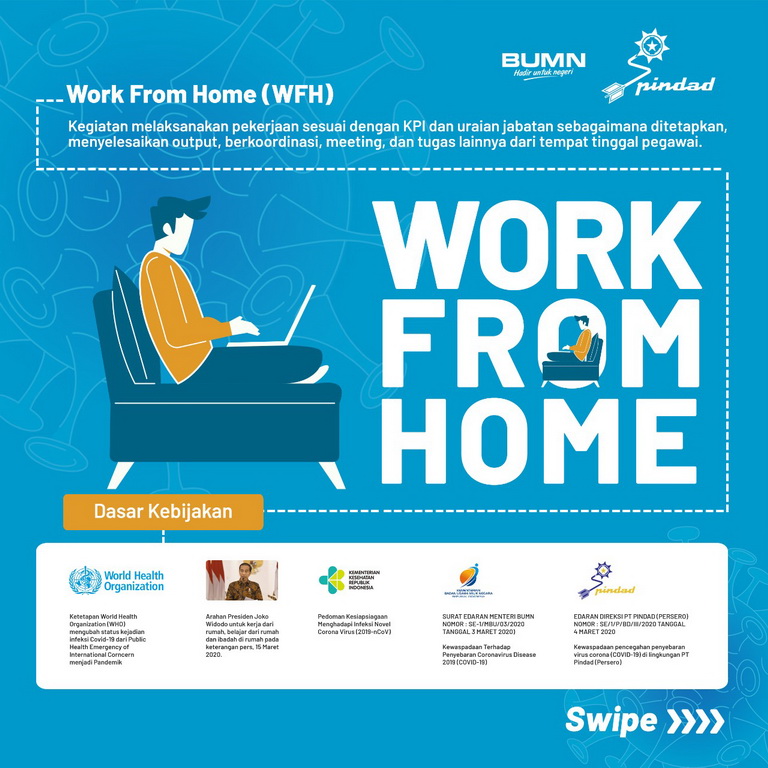 Today Pindad Applies Work From Home