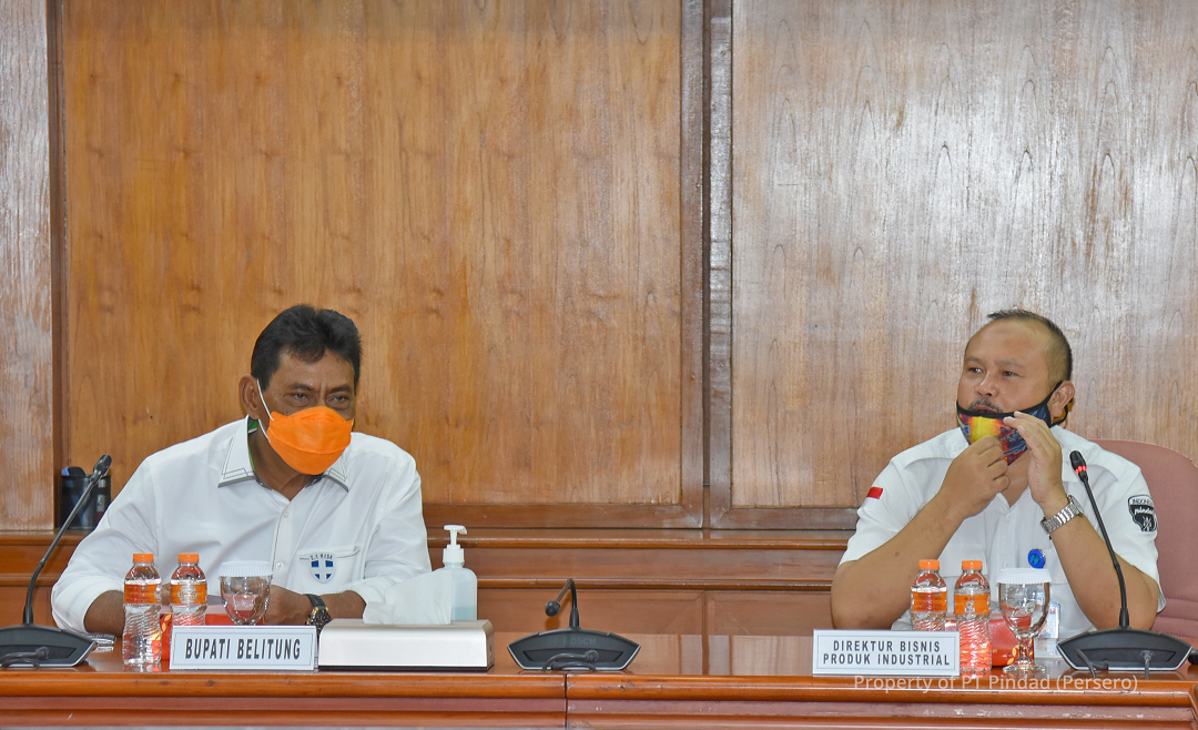 Regent of Belitung and Entourage Visit Pindad