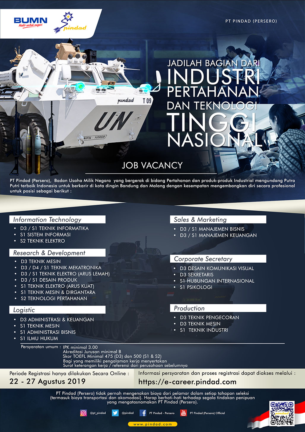 Job Vacancy 2019