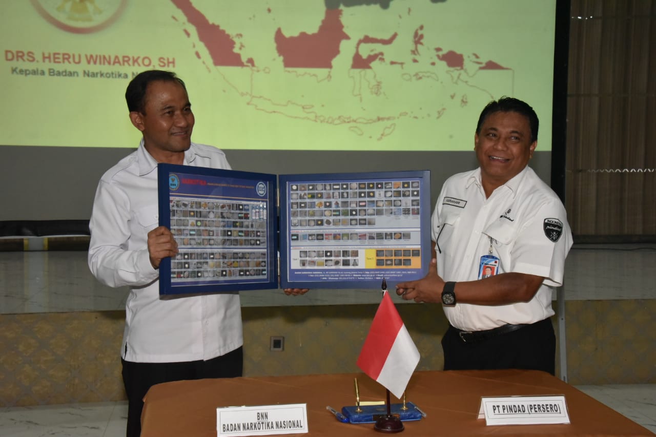 Pindad and the National Narcotics Agency Signed the Anti Narcotics MoU