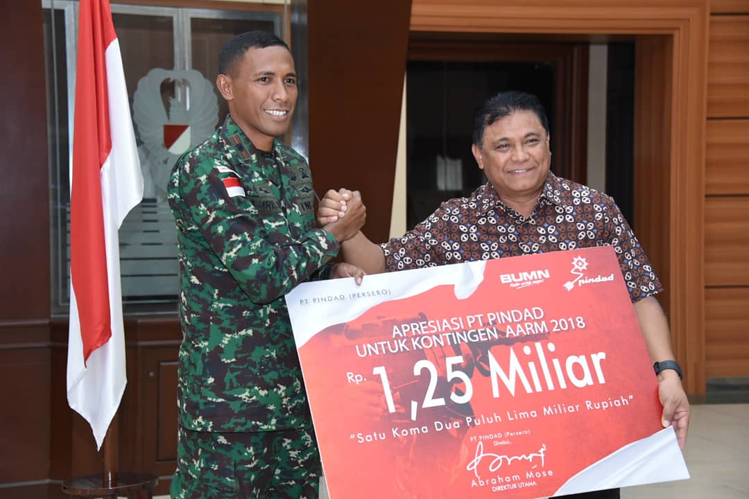 Juara AARM 2018, Pindad Apresiasi Prestasi Kontingen Petembak TNI-AD 