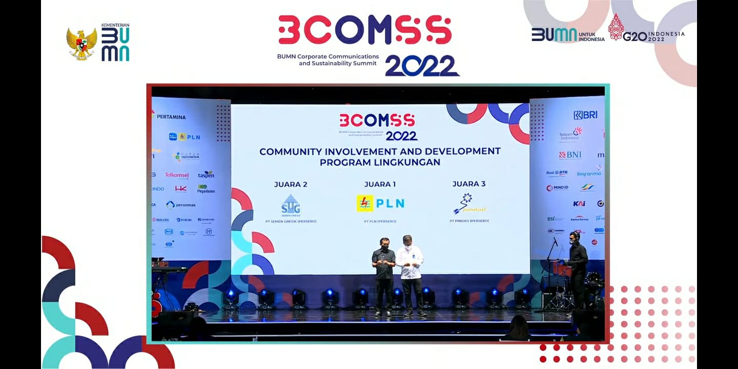PT PINDAD WINS 3RD PLACE AWARD IN THE COMMUNITY INVOLVEMENT DEVELOPMENT CATEGORY AT BCOMSS 2022