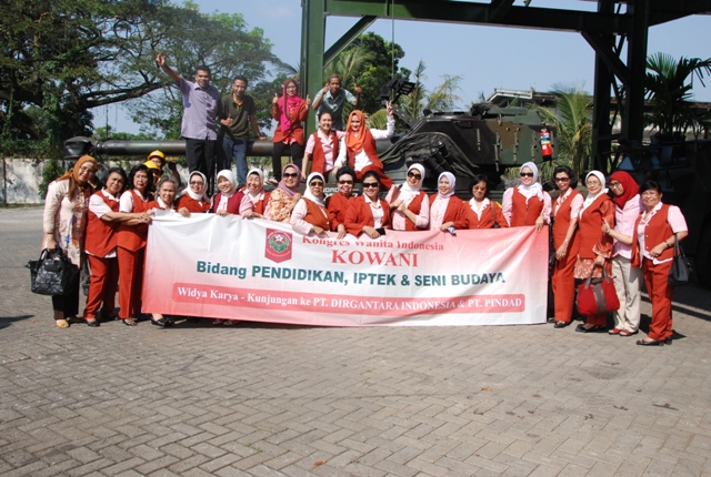 Indonesian Womens Congress visits PT Pindad (Persero)