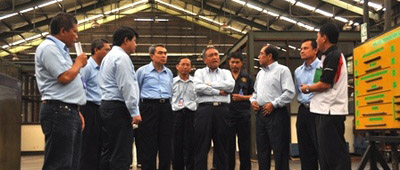 Board of Commissioner Visit to PT Pindad (Persero) Production Facilities