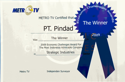 PT. PINDAD BECOME ONE OF 9 COMPANY TO BE PROUD OF 