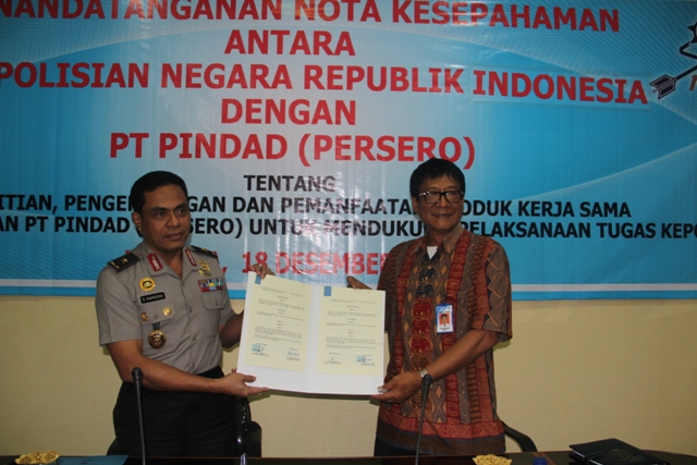 Kerjasama Litbang Pindad-Polri